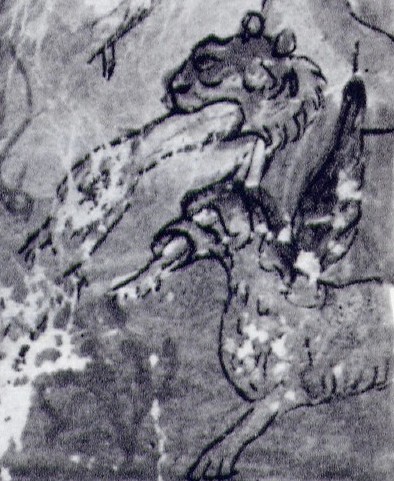 Lion et Griffon sur une icône du Sinaï du XIe siècle