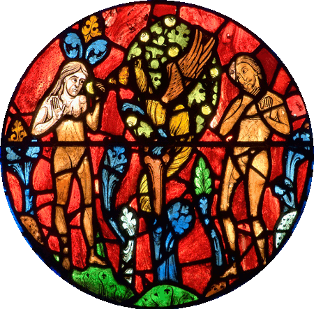 Chartres, 18e panneau du 44e vitrail (XIIIe siècle)