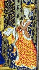 Marguerite d'Orléans dans son Livre d'Heures (vers 1430)