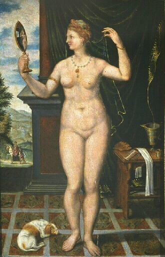 Vénus au miroir (16e siècle, Musée de Mâcon)