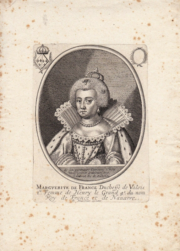 Balthasar Moncornet: Marguerite de France (gravure, vers 1642)