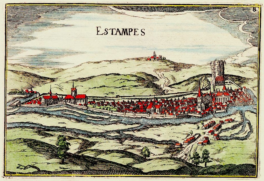 Etampes au XVIIe siècle (gravure de Tassin)