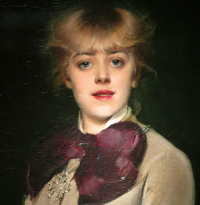 Louise Abbéma: Portrait de Jeanne Samary (huile sur toile, 1879)