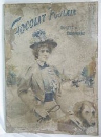 Louise Abbéma: Le chocolat Poulain (affiche publicitaire)