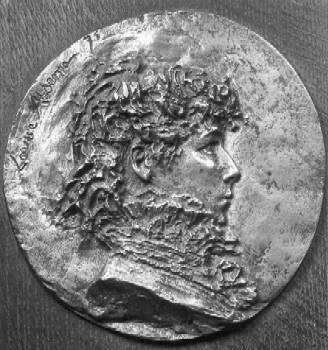 Louise Abbéma: Sarah Bernhardt (médaillon de bronze)