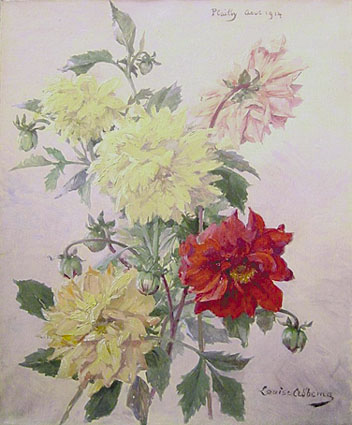 Louis Abbéma: Bouquet de fleurs (huile sur toile, août 1914)