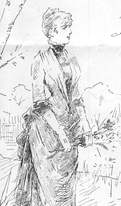 Louise Abbéma: Pour hâter le retour du Printemps (croquis, 1887)