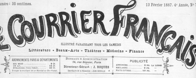 Le Courrier Français du 13 février 1887