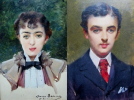 Portrait d'un frère et de sa soeur (huile sur panneau)