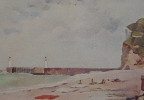 La côte de la Vierge à Fécamp (aquarelle)