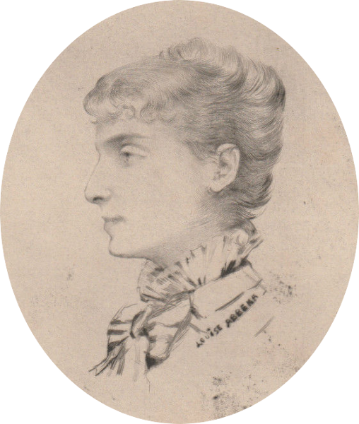 Portrait de Sarah Bernhardt (pointe sèche)
