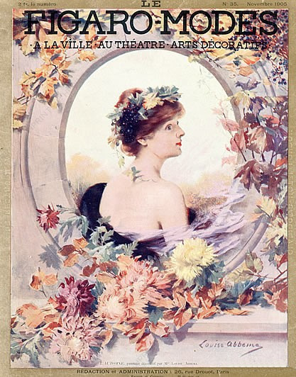 Louise Abbéma: Couverture du Figaro Modes (novembre 1905)