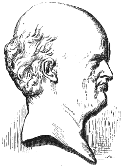 Geoffroy Saint-Hilaire, médaillon de david d'Angers (gravure anonyme,