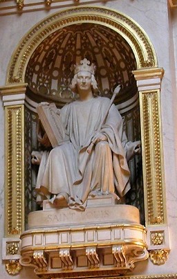 Augustin Dumont: Saint Louis (marbre pour la salle des débats du Sénat, Second Empire)