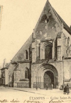 Saint-Basile d'Etampes (photographie, vers 1910)