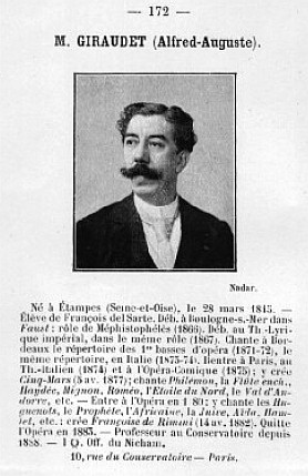 Page consacrée à Giraudet par Jules Martin en  1895