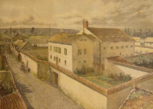 Henri Meyer: La prison d'Etampes (gravure, 1893)