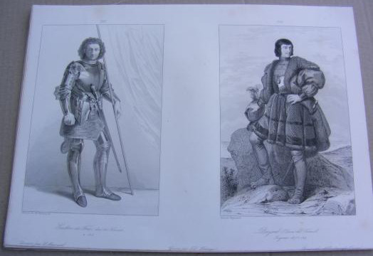 Gaston de Foix et Bayard (gravure de 1835)
