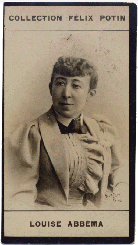 Emile Reutlinger: Louise Abbéma (photographie, vers 1885)