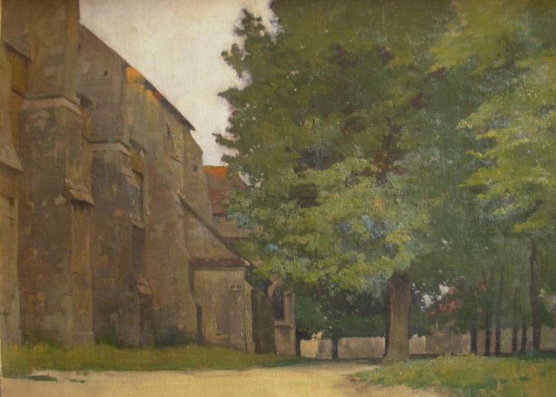Amédée Buffet: L'église Saint-Martin d'Etampes (détail)