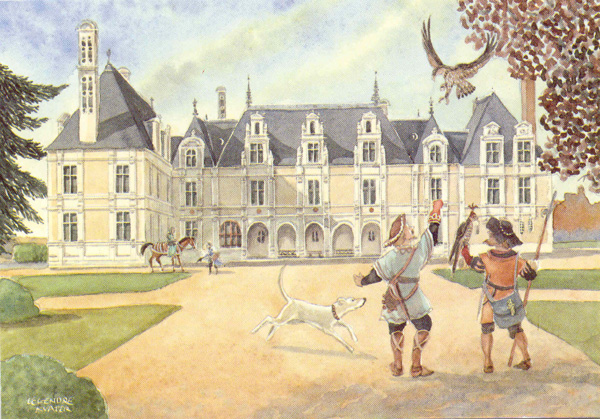 Château de Beauregard: le fauconnier (© Hesse)