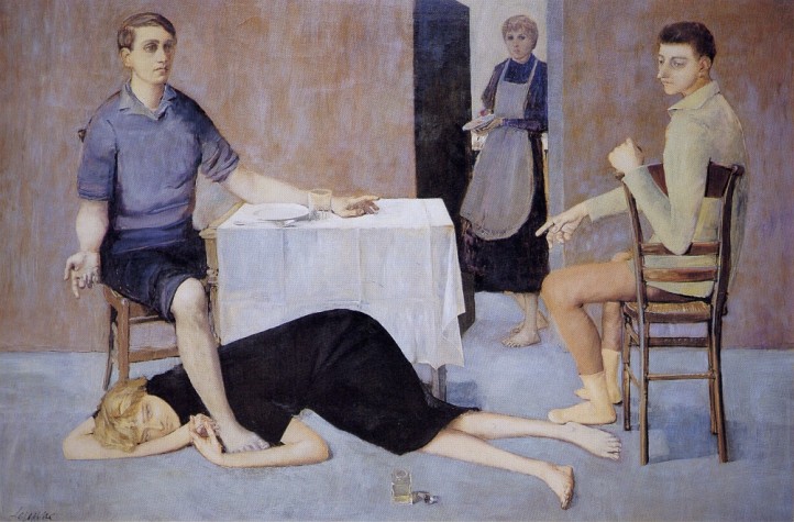 Le repas chez Simon (huile sur toile, 1950)