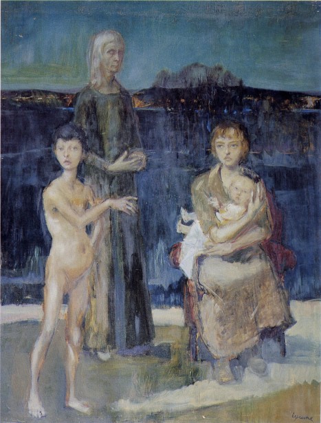 La Sainte Famille (huile sur toile, 1950)