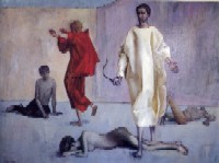 Jésus chassant les marchands du Temple (huile sur toile, s.d.)