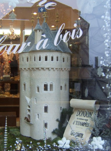 La maquette de la Tour de Guinette, exposée au Fournil d'Autrefois, en décembre 2007.