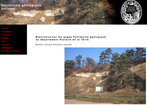 Pages du Patrimoine géologique national