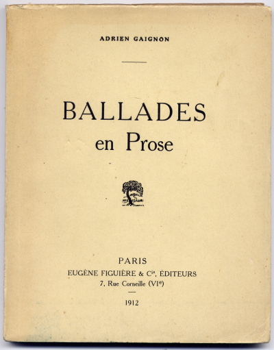 Ballades en prose (1912)