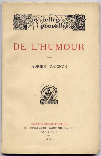 De l'Humour (1924)