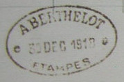 Facture d'Antoine Berthelot en 1918