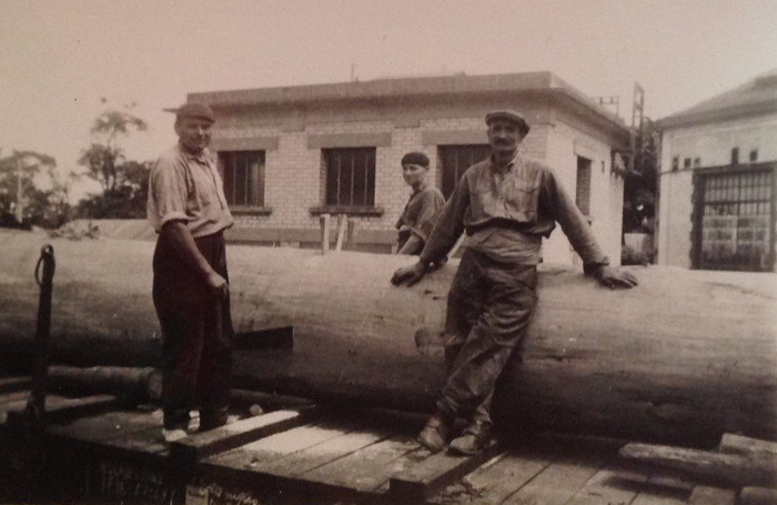 La scierie Berthelot dans les années 1950