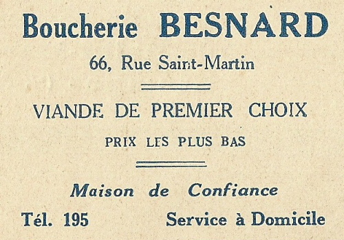 Boucherie Besnard (1935)
