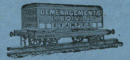 Louis Boivin déménageur à Etampes en 1909