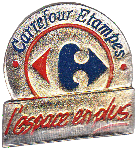 Pin's du magasin Carrefour d'Etampes (vers 1992)