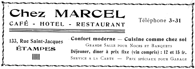 Chez Marcel, café-hôtel-restaurant