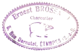 Tampon d'Ernest Brossard vers 1917