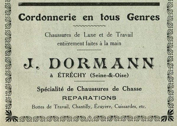 J. Dormann, cordonnier à Etréchy