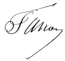 Signature de Fanon père en 1891