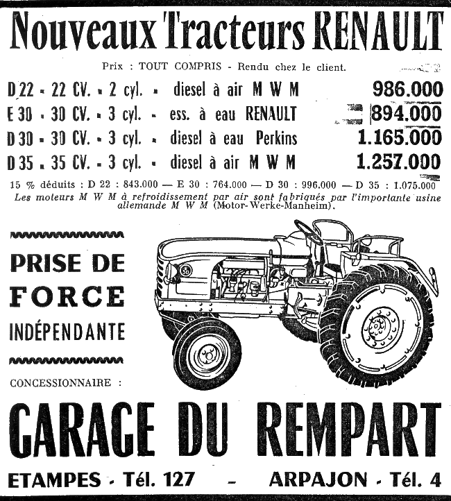 Tracteur Renault