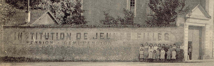 L'institution Racine à Etampes (carte postale Baudinière)