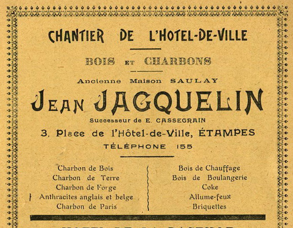 Réclame pour Jean Jacquelin dans l'Almanach de 1913