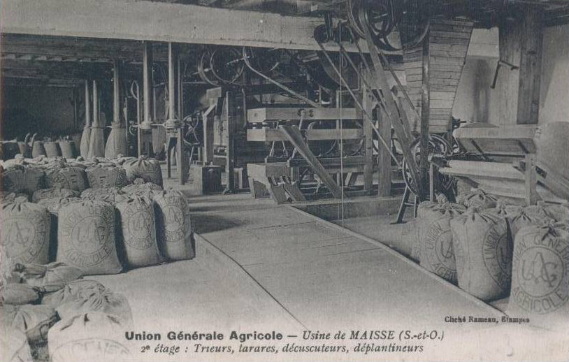 Usine de l'Union Générale Agricole de Maisse (clichés d'Eugène Rameau)
