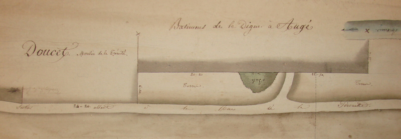 Le moulin vers 1815 (AME)