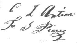 Signature de François Pierre et de son épouse en 1842