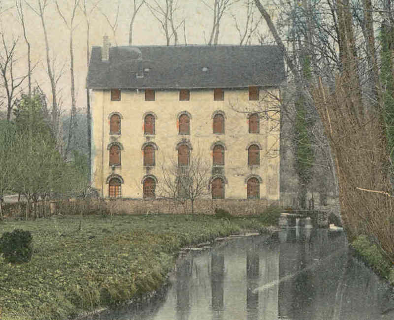 Le moulin de Vauroux en 1904 (cliché Bréger, carte postale non numérotée)