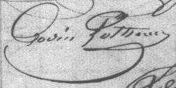 Signature de Godin en 1844
