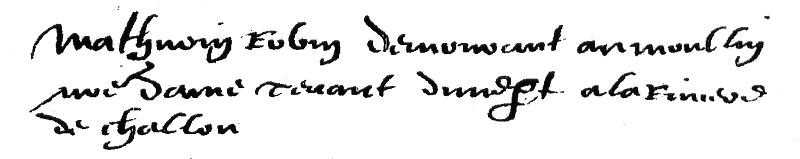 Le meunier Mathurin Robin en 1500 (déclaration des hôtes de Notre-Dame)